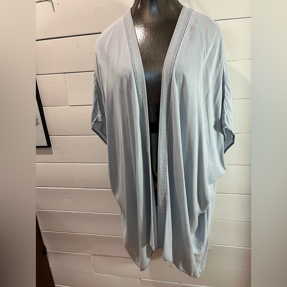 Draped Pale Blue Jacket – Azure Skies – S/M - Picture 9 of 11